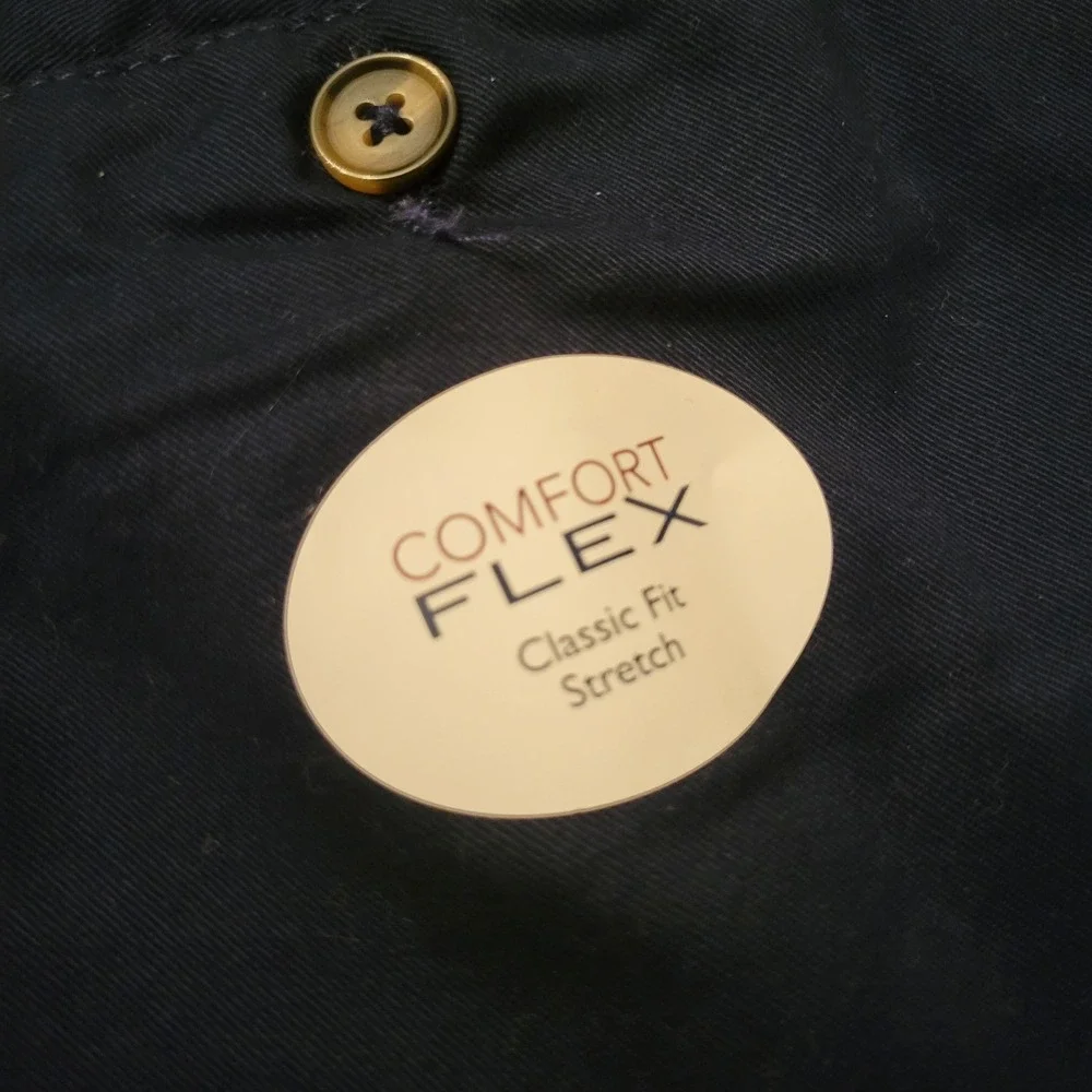 Saddlebred 46W Shorts Navy Blue Pleated Comfort Flex 10